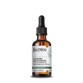 Bullfrog Secret Potion N°1 Multifunctional Beard Oil 50 ml - Scented and Nourishing - Woody, Aromatic and Amber Notes - Made in Italy