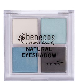 Benecos Naturkosmetik Quattro Eyeshadow Palette Vegan True Blue 4.8 g