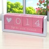 MIJOMA Yearly Countdown Calendar Cube Wooden - Permanent Year Table