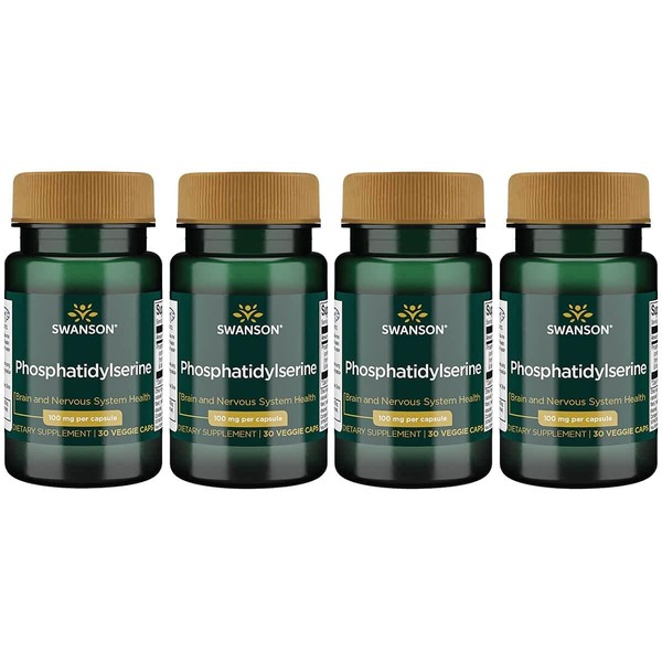 Swanson Phosphatidylserine 100 mg 30 Veg Caps 4 Pack