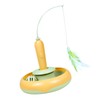 Cat Feather Toy Automatic 360 Degrees Rotating Bell Ball Stable