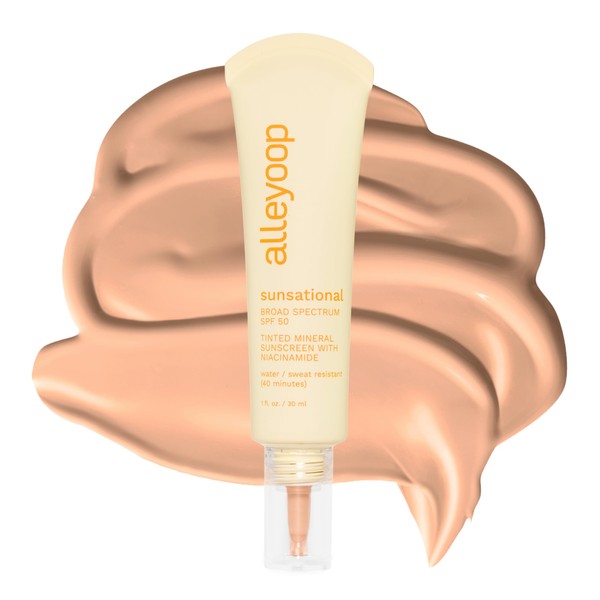 Alleyoop Sunsational Tinted Moisturizer Sunscreen for Face Broad Spectrum SPF