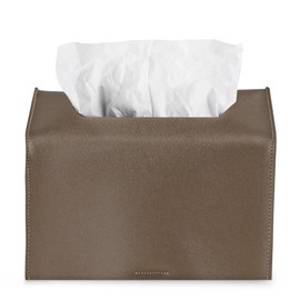 Haecsfl Leather Cover for Disposable Paper Hand Towel Box, Compatible with Kleenex Paper Hand Towel(1-Flash Copper)
