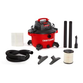 CRAFTSMAN CMXEVBE17594 12 Gallon 6.0 Peak HP Wet Dry Vac, Portable Shop Vacuum Wet and Dry with Filter, Dust Bag, Hose and Attachments for Home Projects & Renovations