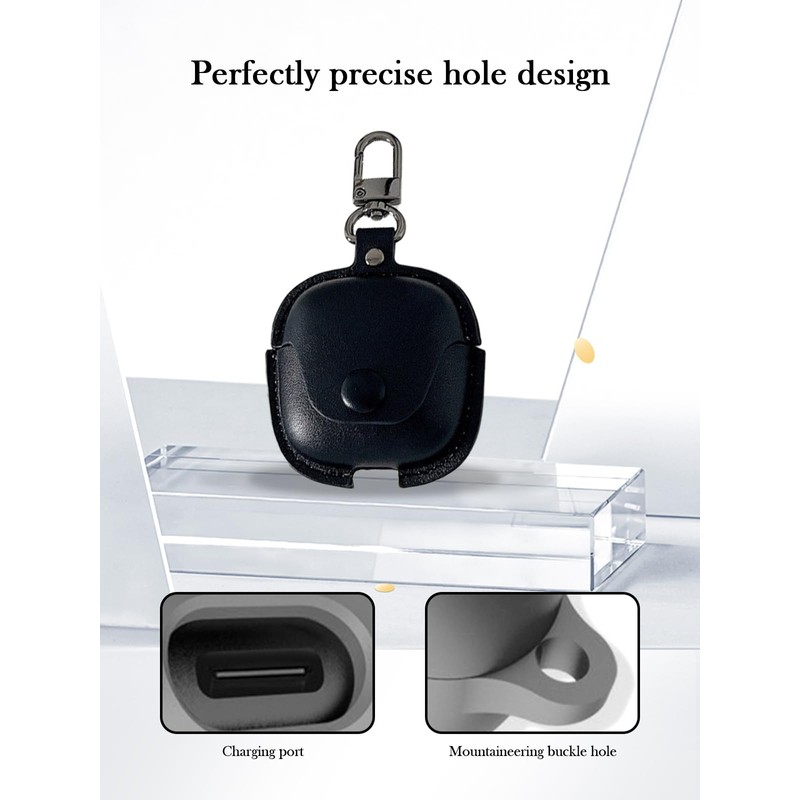 Case for SHOKZ New OpenFit 2 Earbuds,Soft Protective,BOVUGAC Premium PU
