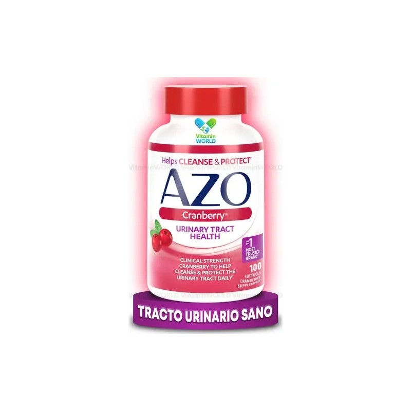 Suplemento Cápsulas Fibra Vitaminas Azo Sabor Arándano Rojo 130 100