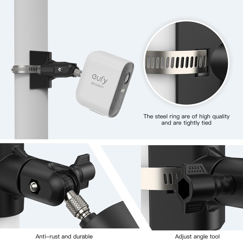 Universal Mount for Arlo Pro 4/3/2 & eufyCam 2C/3C/1/2/E Surveillance