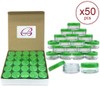 Beauticom 50 Pieces 5 Gram/5ML Plastic Makeup Cosmetic Lotion Cream Sample Jar Containers