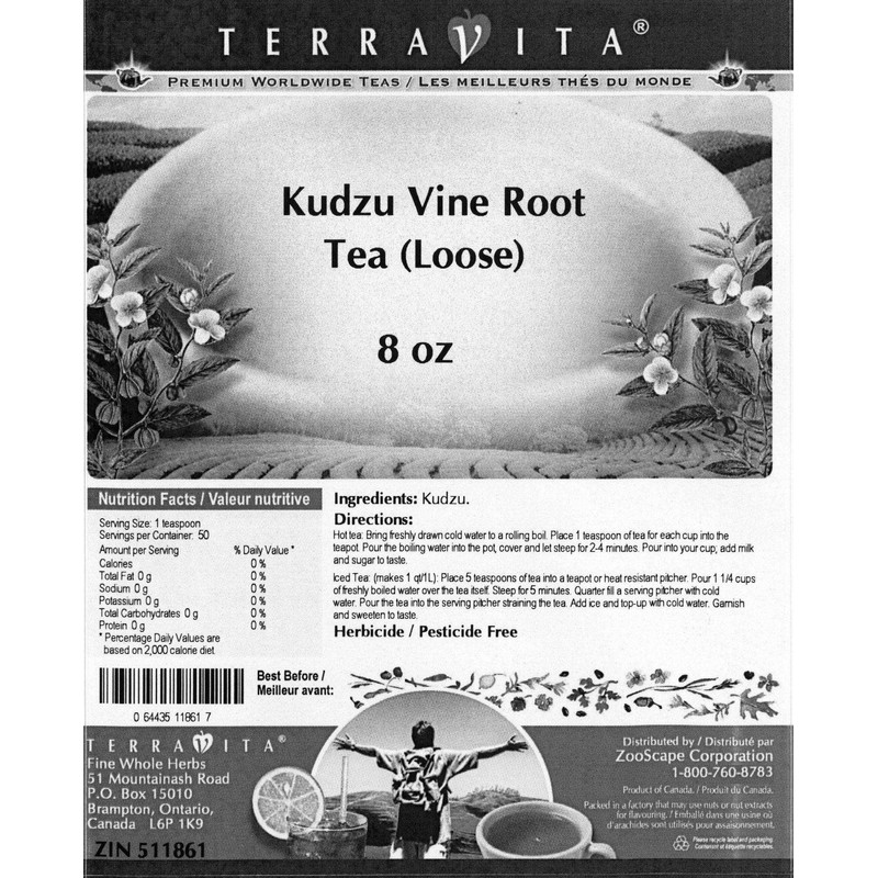 Kudzu Vine Root Tea (Loose) (8 oz, ZIN: 511861)
