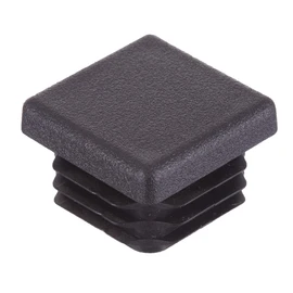 Pack of 16 - All Sizes - Square Ribbed Inserts Protective Caps End Caps Stopper for Table Chairs Furniture Legs (14mm - Black) - From Lifeswonderful