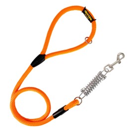 Dog Lead Shock Absorber Anti Pull Dog Lead for Medium Large Dogs 120cm Orange