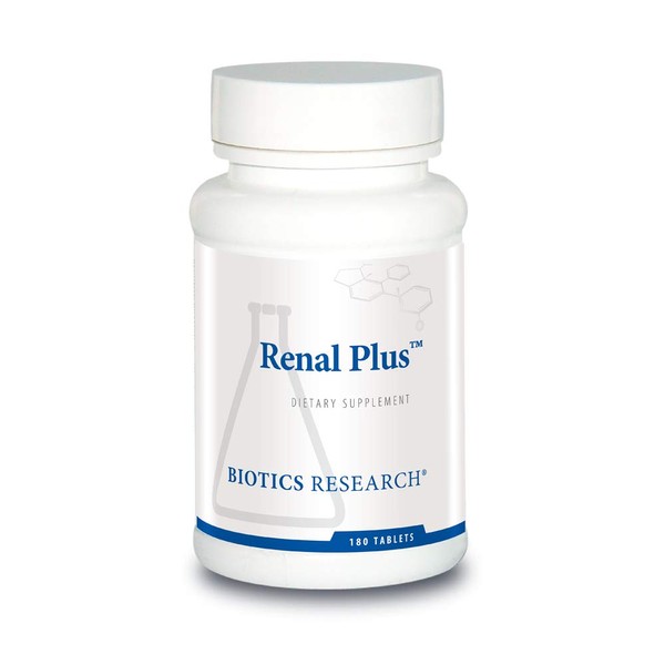 BIOTICS Research Renal Plus™ – Botanical, Glandular and Nutritional Support for Optimal Renal Function. Kidney Health. Supports Urological Function. Ulva Ursi, Buchu Leaf, Echinacea, Cranberry 180T