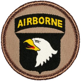 Patchtown 101st Airborne Screaming Eagle Patrol Patch - 2" Round Embroidered Patch (025) - Sew-on