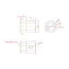 WSDMAVIS 2Pcs Iron Grill Bushing Rotisserie Roller Easy Clean Spit