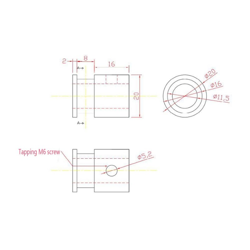 WSDMAVIS 2Pcs Iron Grill Bushing Rotisserie Roller Easy Clean Spit