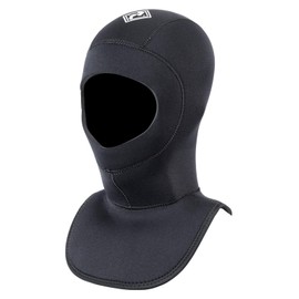 Two Bare Feet 5mm & 7mm Neoprene Wetsuit Hood – Thermal Insulation for Cold Water Diving, Surfing & Watersports, Durable Design with Secure Fit (7MM - L)