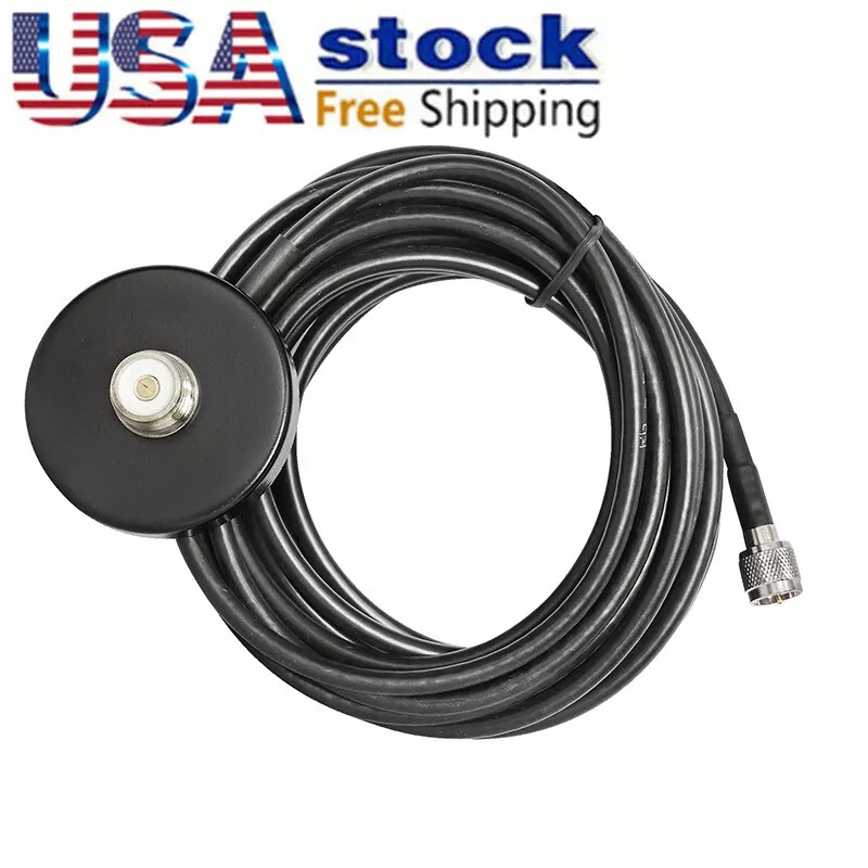 Unbranded 1 Pack SO239 Magnet Mount Base With Mini-UHF Plug