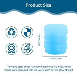 Valve Caps Car Luminous 20 Pieces Luminous Car Tyre Valve Fluorescent Car Valve Caps for Car SUV Bicycle Motorcycle Plastic Tyre Valve Caps Glowing in Dark