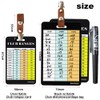 ZWOOGYM Golf Club Distance Range Cards with Holder, Back Writable