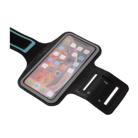 DFV mobile - Berufsausrüstung Armbandtasche Sport Armband Wasserabweisende aus Neopren Premium für Saiet Sicuro Smart Sts551 (2021) - Schwarz