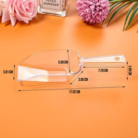 U Chef 12 Pinzas de Plástico para Servir, Mini Pinza Cocina, Pinza de Hielo y Cuchara Transparente, Mini Cucharas para Servir Transparente para Bufé de Dulces, Postres y Hielo. (12 Unidades)