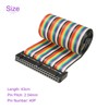 DMiotech 1 Pack 40 Pins IDC Wire Flat Rainbow Ribbon