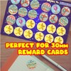 120 Popcorn Fairground 30mm Scented Reward Stickers for Teachers, Parents