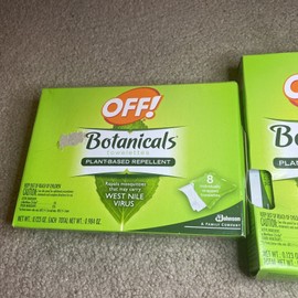 OFF! Botanicals Mosquito Repellent Insect Repellent Towelettes 2 PACKS 16 Total