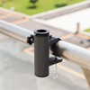 Grey Metal Balcony Umbrella Clamp | Parasol Holder For Balcony