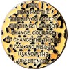 RecoveryChip 2 Year AA Medallion Reflex Leopard Gold Plated Animal