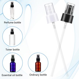 8 Pcs Spray Bottle Nozzle, Spray Bottle Tops Replacement Sprayer Pump Nozzle with 5.9" Tube Plastic Fine Mist Sprayer Nozzles for Perfumes Essential Oil Bottles (Black and White)