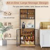 VECELO 72in Tall Kitchen Pantry Cabinet with Doors and Shelves,