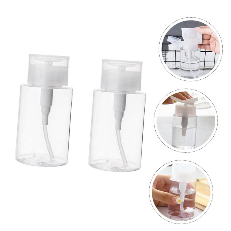 Outanaya Squeezable Toiletry Bottles 2 Pack 300ml Petg Travel Containers