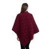 SAOL Aran Poncho 100% Merino Wool for Ladies with Buttons