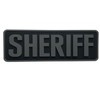 uuKen Sheriff Vest Patch Big 6x2 inch Subdued Black and