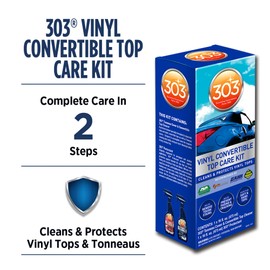 303 Products 30510 Convertible Vinyl Top Cleaning and Care Kit - Cleans And Protects Vinyl Tops - Includes Tonneau Cover And Convertible Top Cleaner 16 fl. oz. + Automotive Protectant 16 fl. oz.,,Blue