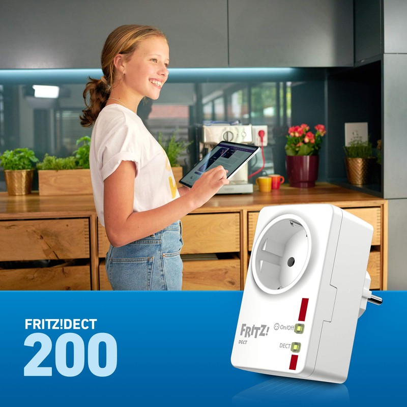 AVM FRITZ!DECT 200 Steckdose (Intelligent Stromzufuhr schalten, Stromverbrauch messen)