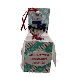 Merry Christmas Polar Bear Pop-Up Funny Best Greeting Card in a Box 3D