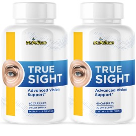 Pelican Vitamins True Sight- Eye Support- 2 Bottles- 120 Capsules
