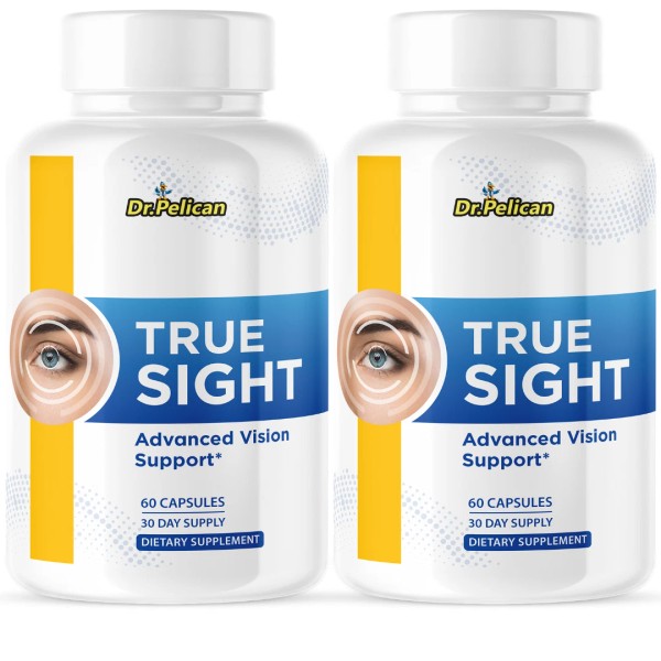 Pelican Vitamins True Sight- Eye Support- 2 Bottles- 120 Capsules