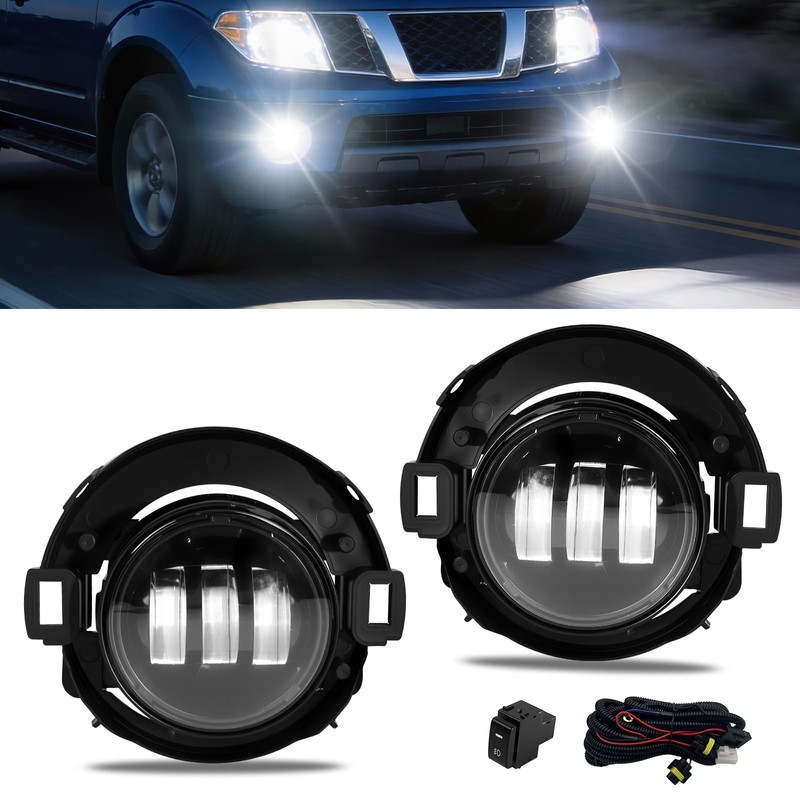 LED Fog Lights Compatible with 2005-2015 Nissan Xterra/2010-2019 Nissan Frontier