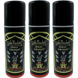 SIETE MACHOS URANIA SPRAY - AEROSOL AUTENTICO URANIA 6.75 FL. OZ. 200 ML (3 Pack)