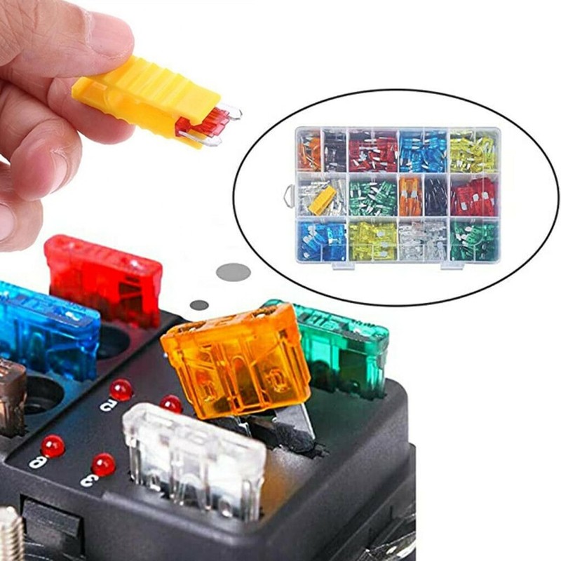 300pcs Car Blade Fuse Assortment Assort Kit Blade Set Auto