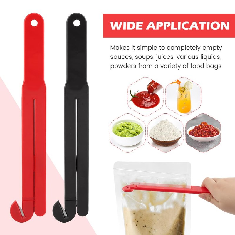 2pcs Food Bag Pouch Cutter Opener with Stainless Steel Blade