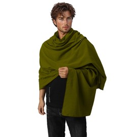 Mens Hooded Shawl Scarf Medieval Shaman Cloak Cowl Post Apocalypitc Cape Unisex Cosplay Costume(Army)