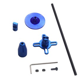 Vgoohobby Aluminum Alloy GPS Compass Antenna Folding Base Fixed Mount Holder Bracket for RC DIY Quadcopter Multicopter (Blue)