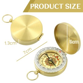 ZORTVUL Outdoor Compass, Waterproof Compass, Hiking Compass, Portable with Luminous Numbers for Camping, Hiking, Hunting and Outdoor Activities