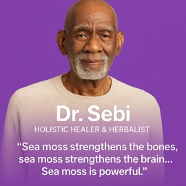 Irish Sea Moss Gummies with Elderberry & Black Seed Oil - Overall Wellness Support | Rich in Vitamins, Raspberry Flavor | 60 Gummies