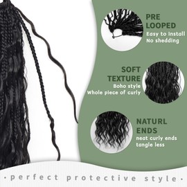 Wassai P4/30 Deep Wave Bulk Hair for Braiding 200g 20 Inch Brown Curly Hair for Bohemian Knotless Braids Boho Braids Curls 2 Boundle Boho Curl for Micro Braiding No Weft, Blonde and Brown