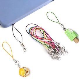 Set of 100 Straps, Lobster Claw Clasps, Hooks, Colorful Strap, Accessories, Parts, Used, USB Drive, DIY, Handmade, Hardware (B)